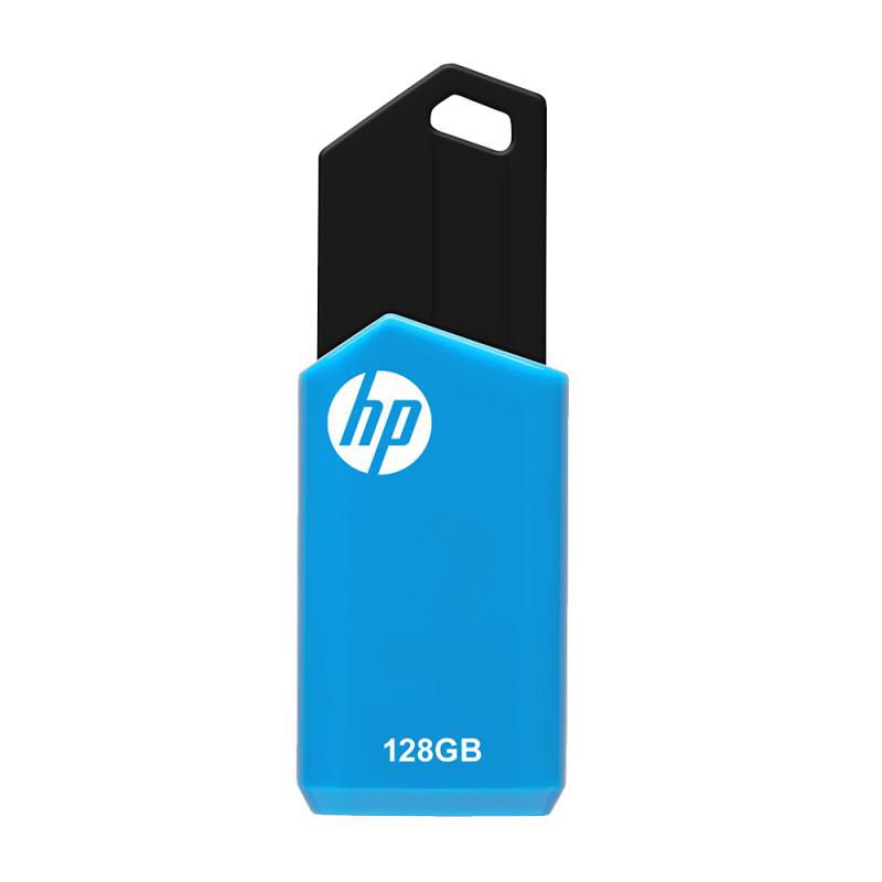 HP v150w – 128 GB USB-Stick, USB Typ-A, USB 2.0, schwarz/blau