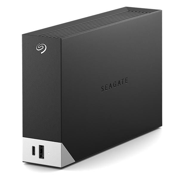 Seagate One Touch Desktop mit HUB 10 TB – Externe HDD, USB-C/USB-A (USB 3.2 Gen 1), Schwarz/Grau