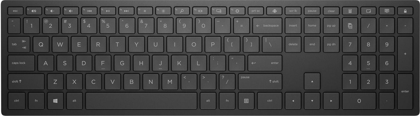 HP Pavilion 400 Wireless – Tastatur – 2,4 GHz (Nano-Empfänger) – AZERTY (FR) – Schwarz