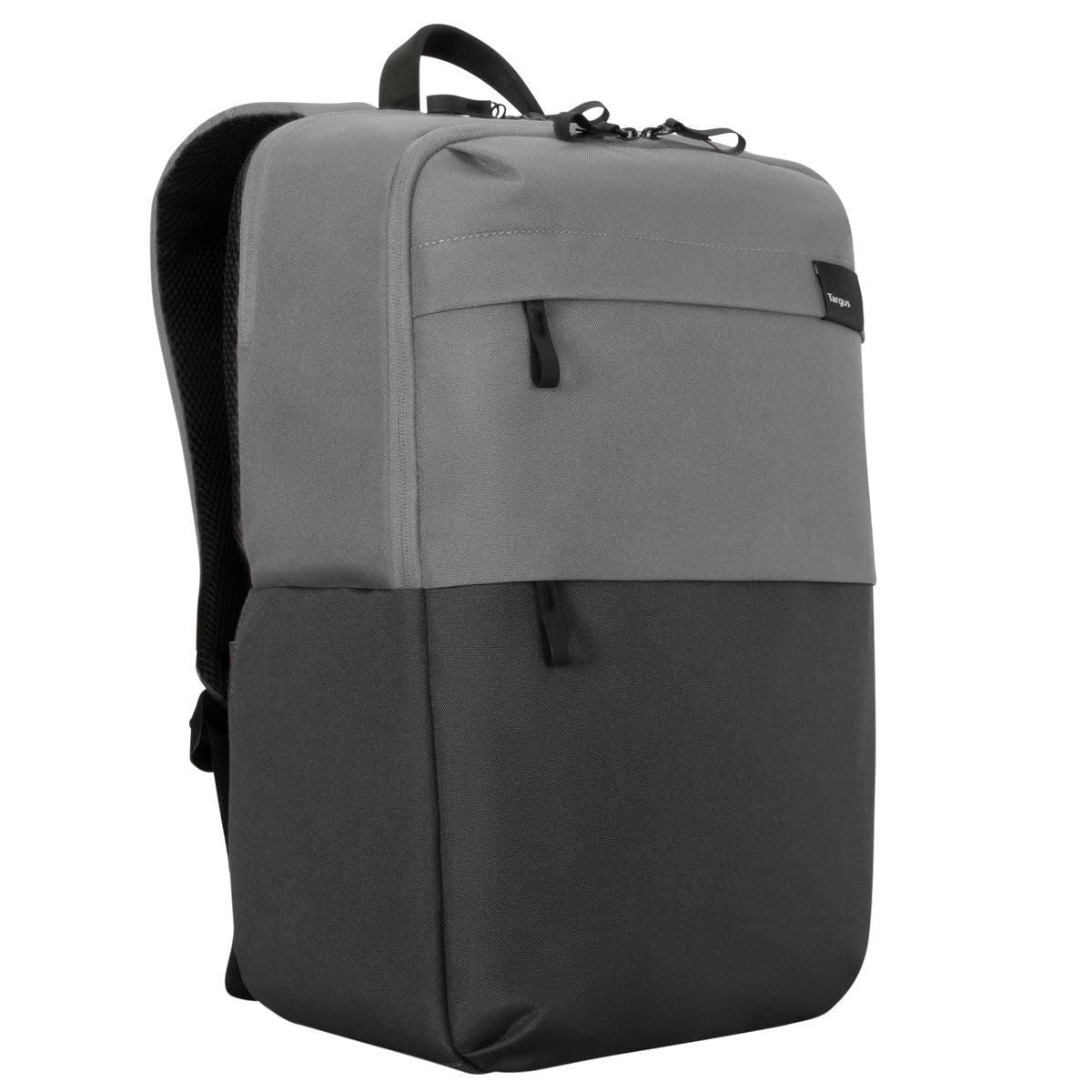 Targus Notebook-Rucksack Sagano – für 15,6", mit Regenabdeckung, rPET-Polyester – Grau, 190 × 530 × 330 mm