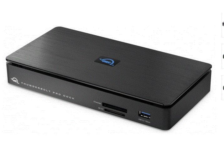 OWC Thunderbolt Pro Dockingstation – Thunderbolt 3, 1× DP, 4× USB-A, 1× USB-C, 85 W PD, 10GbE, für Windows/Mac