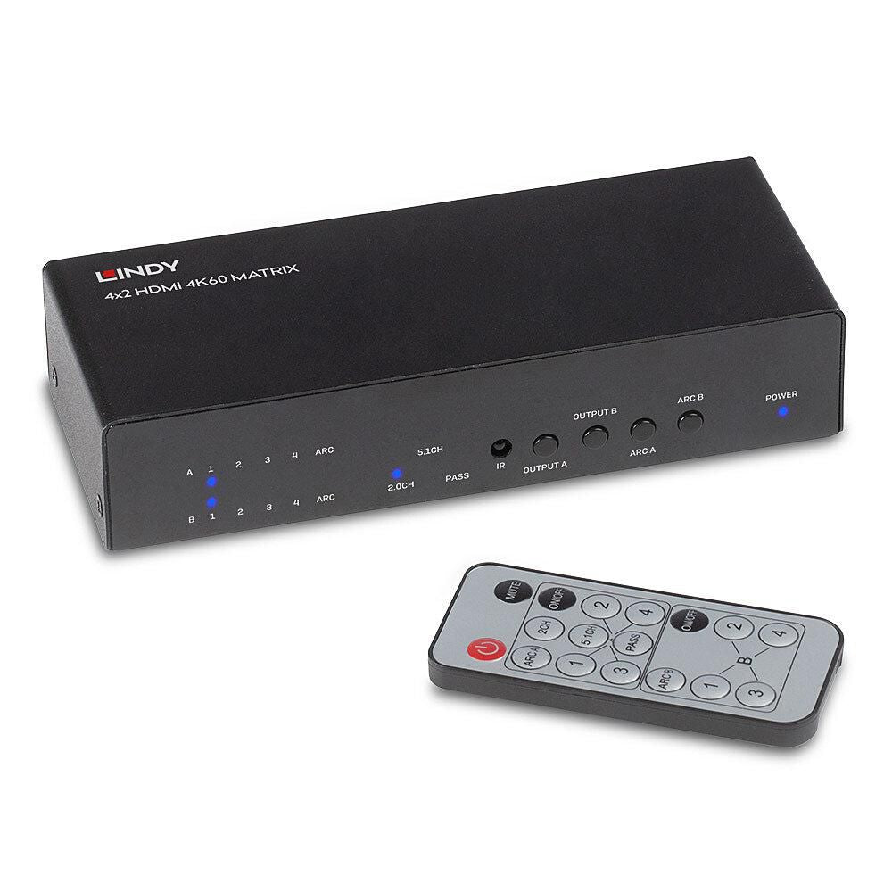 Lindy HDMI-Matrix, 18 Gbit/s, HDCP 2.2