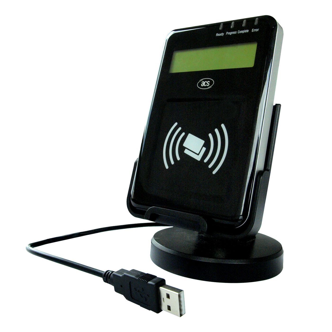 ACS ACR1222L – Smartcard-Leser – USB (kabelgebunden), NFC-Leser mit LCD, 88,5 × 133,5 × 21 mm