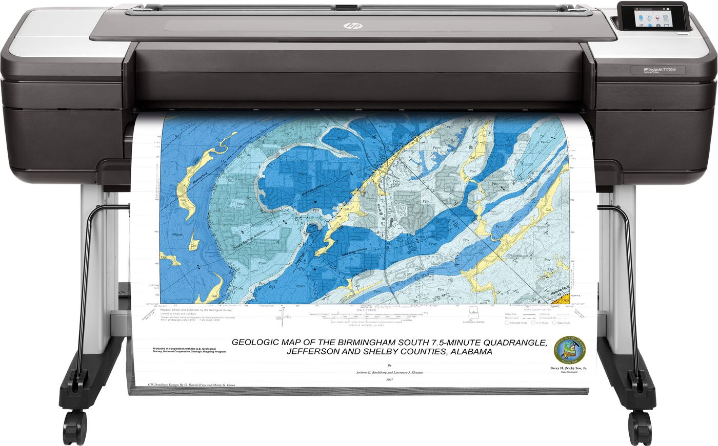 HP DesignJet T1700 dr – Grossformatdrucker 44", PostScript, Dual-Rolle