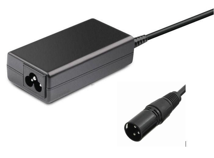 CoreParts Netzteil 84 W – 42 V/2 A Ausgang – EU-Netzkabel inkl., Cannon-Stecker – für E-Bike – Schwarz