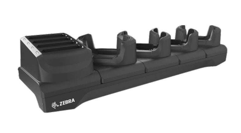 Zebra Ladestation – 4-Slot/4-Ersatz – für TC53, TC58 – inkl. Shims, Netzteil (ohne Netzkabel)