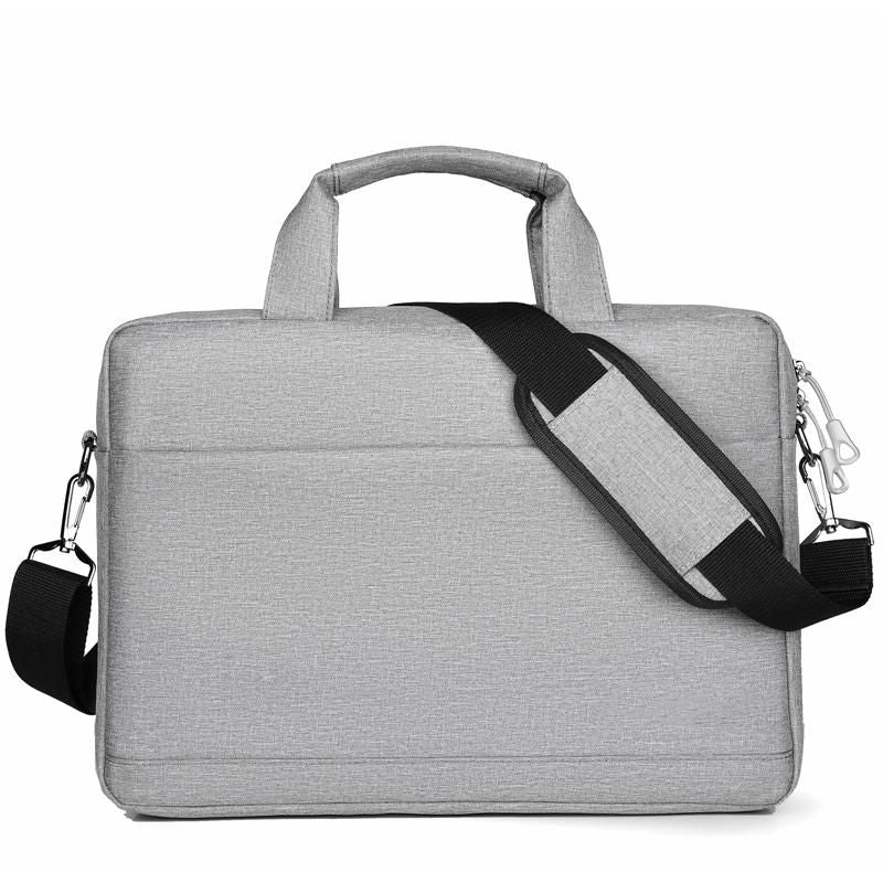 eSTUFF Notebook-Tasche für Notebooks bis 14,1" – mit abnehmbarem Schultergurt, grau