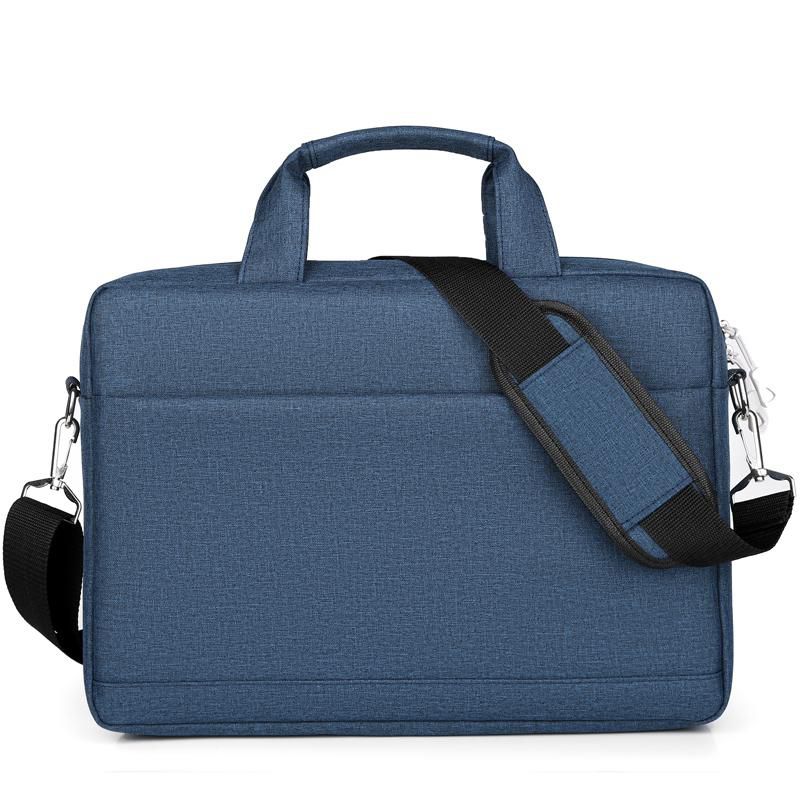 eSTUFF Notebook-Tasche bis 15,6" – abnehmbarer Schultergurt, Trolley-Haltegurt – Blau