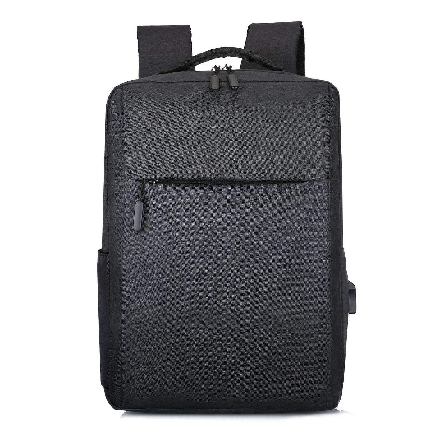 eSTUFF Notebook-Rucksack bis 15,6" – USB-Anschluss, 4 Fächer – Schwarz