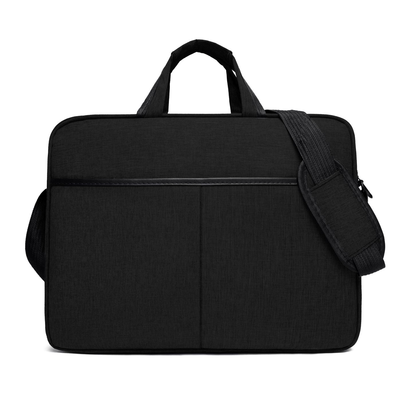 eSTUFF Notebook-Tasche für Notebooks bis 16" – Schultergurt, Trolley-Haltegurt – Schwarz
