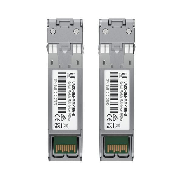 Ubiquiti UACC-OM-MM-10G-D-2 SFP-Transceiver – 10 Gbit/s, Multimode, LC, 850 nm, 300 m – Silber