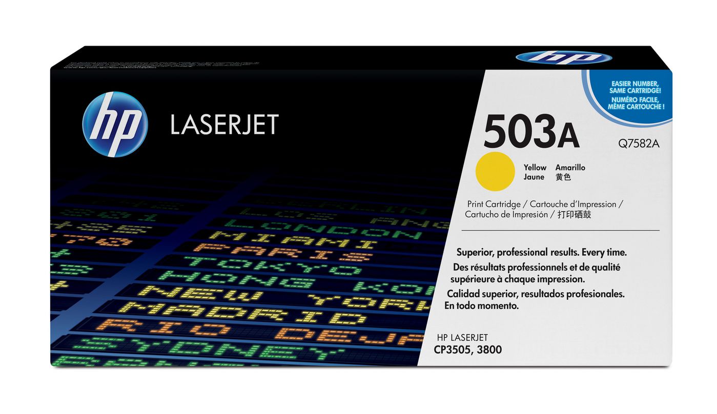 HP 503A (Q7582A) Gelber Toner – Original – 6'000 Seiten – für HP