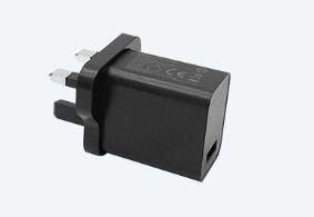 Capture Eagle USB-Ladegerät 18 W – USB-A×1 – QC 3.0 – UK-Stecker (Typ G), Schwarz