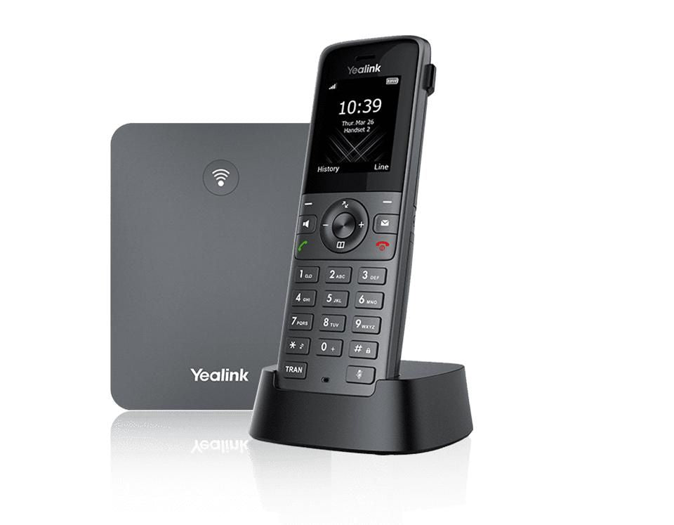 Yealink W73P – WLAN-Telefon (Handgerät), inkl. Basisstation, Grau