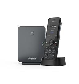 Yealink W78P – WLAN-Telefon (Handgerät), inkl. Basisstation, DECT, Schwarz