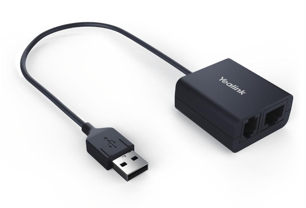 Yealink EHS40 Wireless – Headset-Dongle (USB‑A), für Yealink T58A, T57W, T54W und weitere Yealink-Telefone