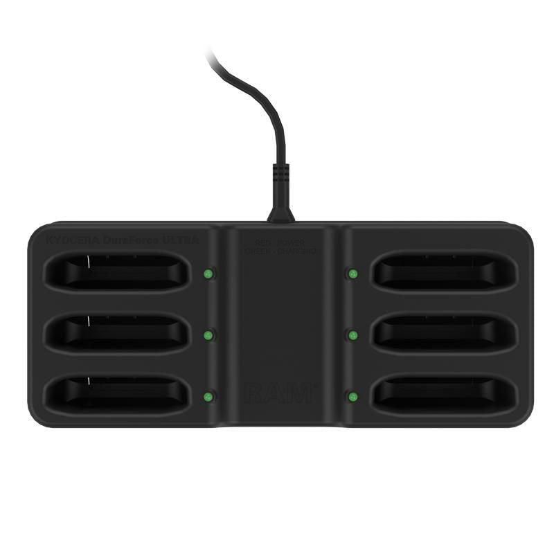 RAM Mounts Ladestation, 6-fach, mit LED-Anzeige – für Kyocera DuraForce Ultra 5G E7110