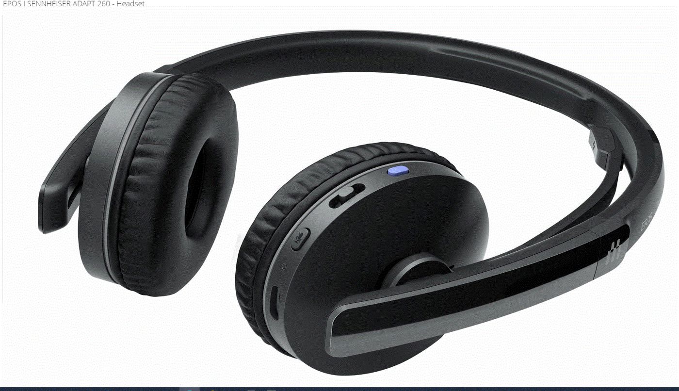 Epos ADAPT 260 – Duo Headset – USB‑A, Bluetooth