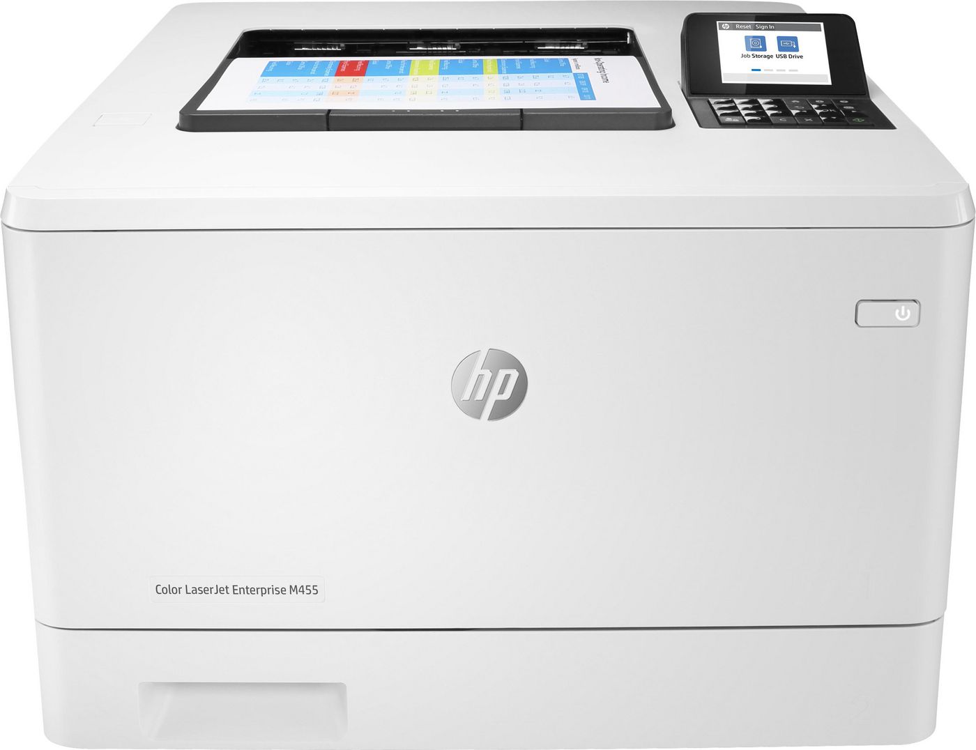HP Color LaserJet Enterprise M455dn – A4, Farbe, Duplex, 27 S./Min., 600 × 600 dpi, WLAN/LAN/USB