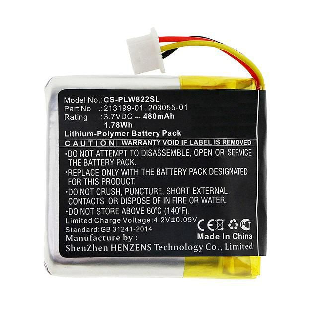 CoreParts Akku – für Poly Savi 8220, Savi W8220 – Li‑Ion, 480 mAh, 3,7 V, 1,8 Wh – schwarz