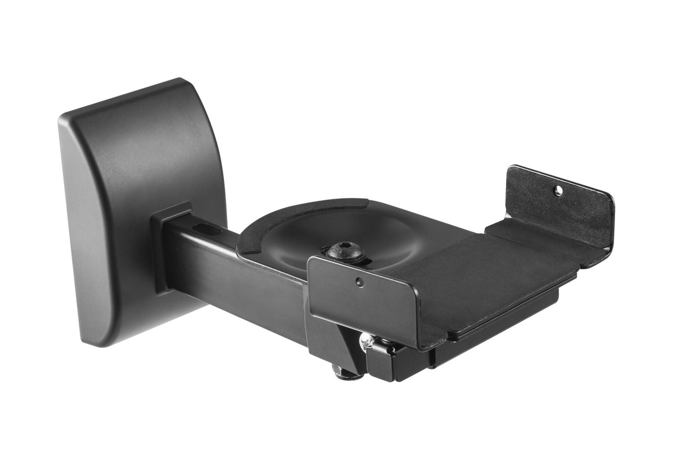 Vivolink Wandhalter für Lautsprecher, bis 15 kg, kippbar/schwenkbar, 2er-Set, schwarz