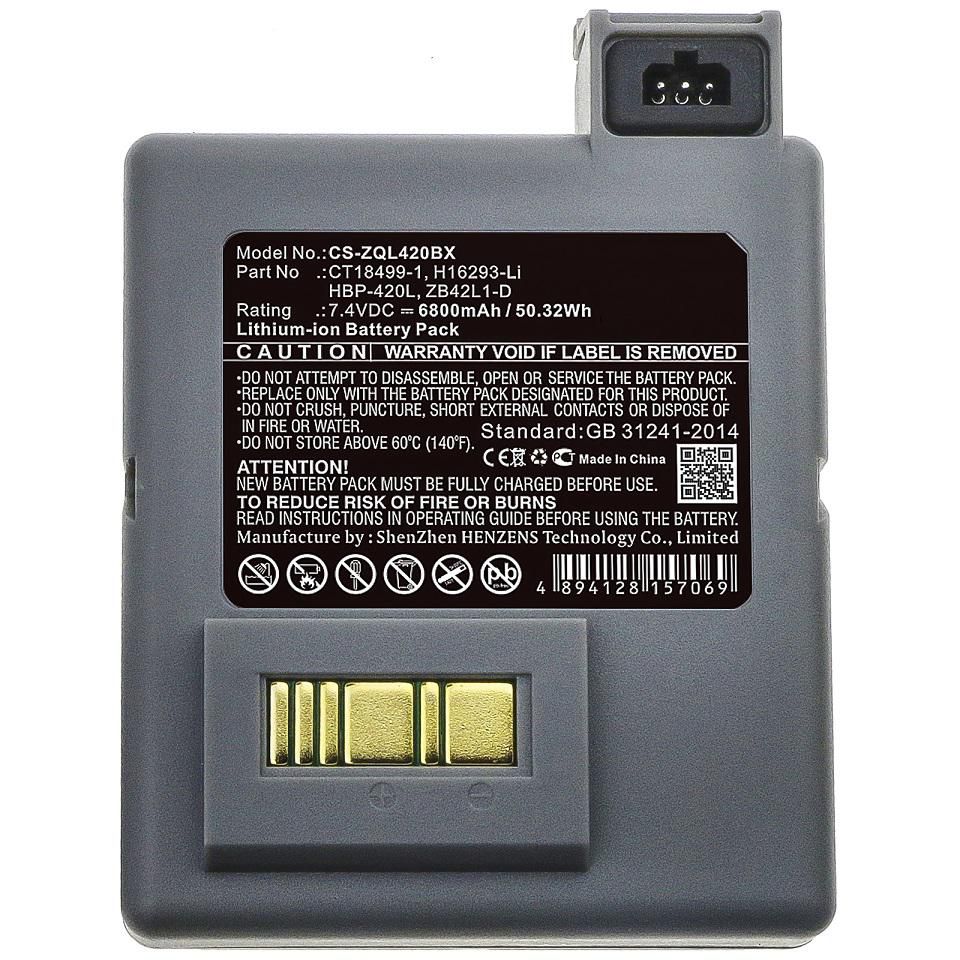 CoreParts Akku 6800 mAh 7,4 V – für Zebra P4T, RP4