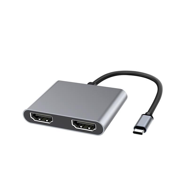 Microconnect Multi-Monitor-Adapter USB-C zu 2× HDMI – 4K (3840 × 2160) @ 30 Hz, HDMI 1.4 – Schwarz