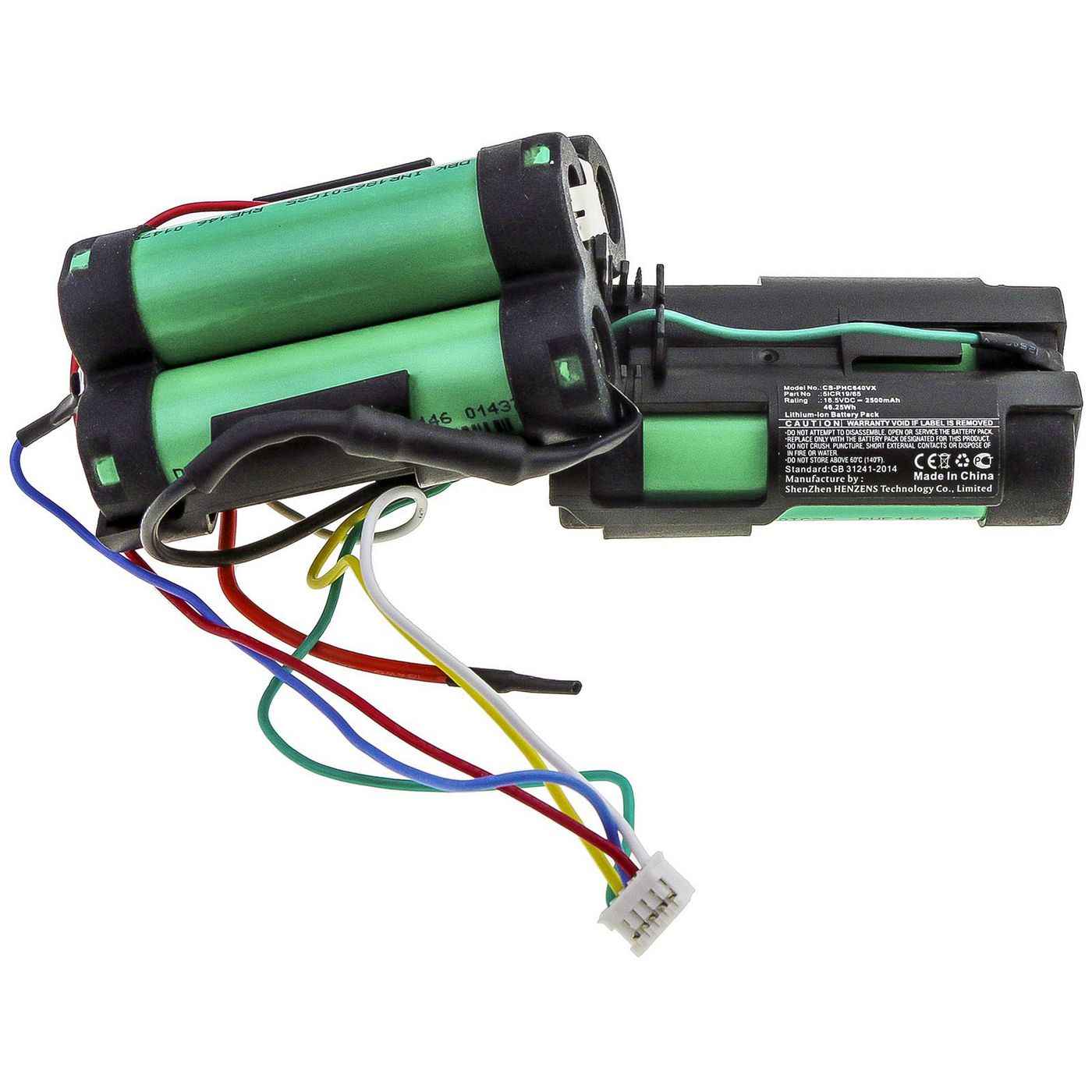 CoreParts Akku 46,25 Wh, 18,5 V, 2500 mAh – für Philips FC6168/FC6169/FC6171, 1 Stück