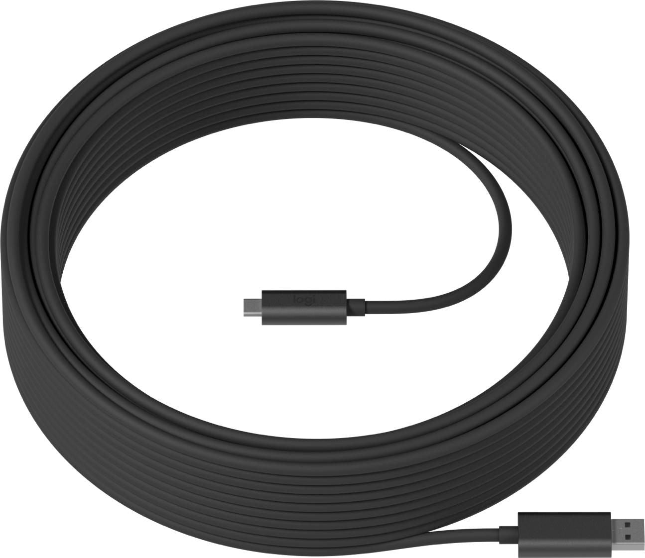 Logitech USB-Kabel, USB-A zu USB-C, 10 m, für MeetUp, Rally, Switch und andere