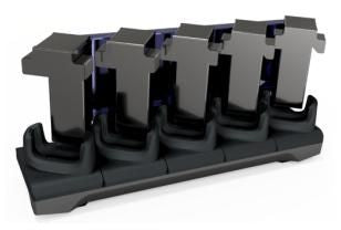 Zebra Cradle Locking Solution – Ladeschale, 5-fach, für TC5X, Schwarz