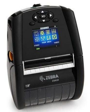 Zebra ZQ620 Plus – Mobiler Handdrucker, Thermodirekt, für Etiketten bis 72 mm, 203 dpi, USB, WLAN, Bluetooth