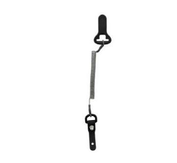 Zebra Fesselspule mit Weste-Clip und Adapter – für EC50/EC55 – Schwarz