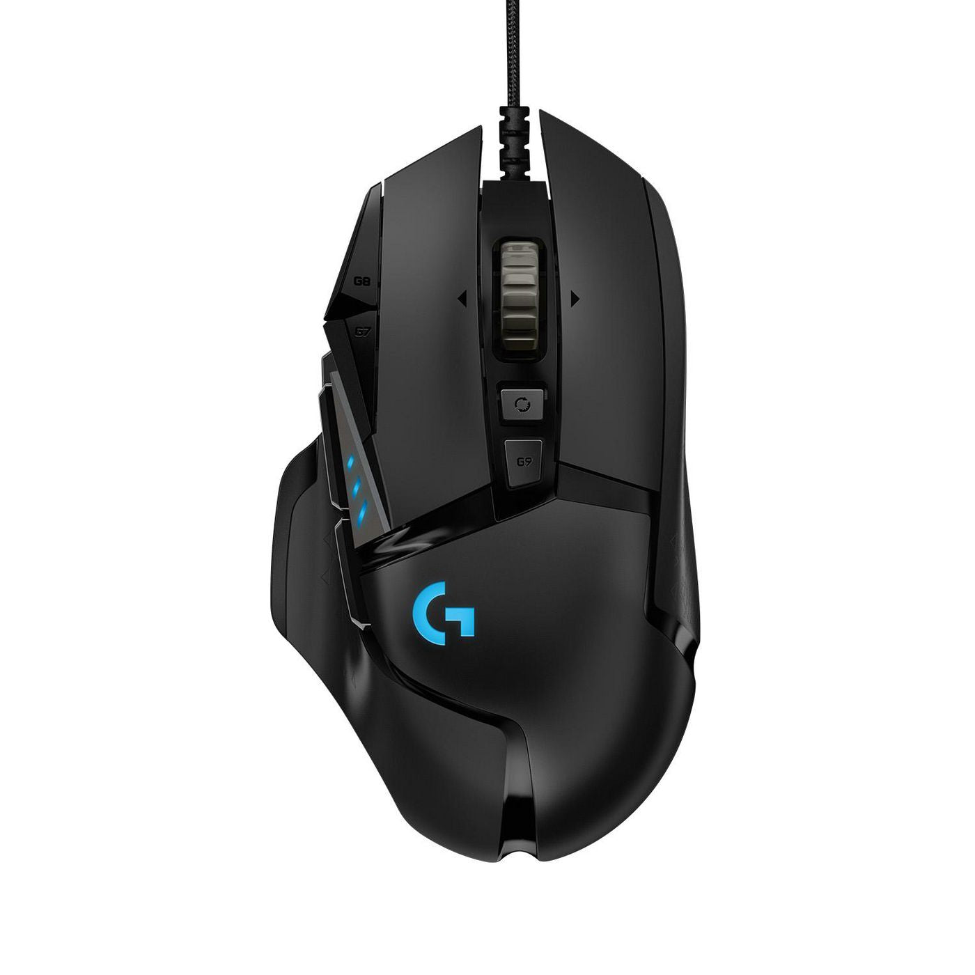 Logitech G G502 HERO – Gaming-Maus – Kabelgebunden (USB‑A), 25600 DPI, RGB-Beleuchtung, rechts, Schwarz