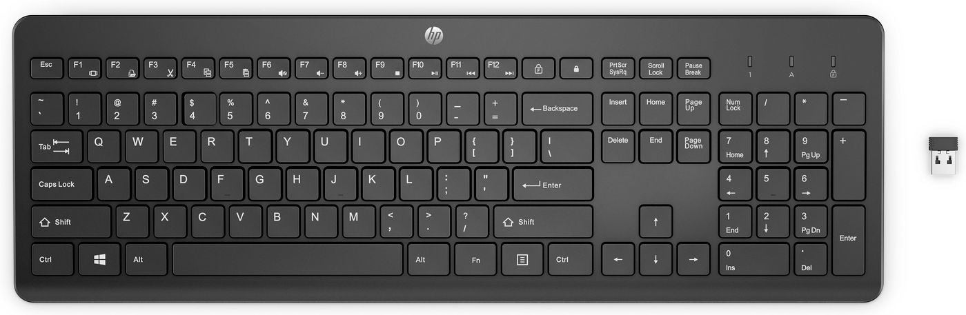 HP 230 – Tastatur – kabellos – schwarz