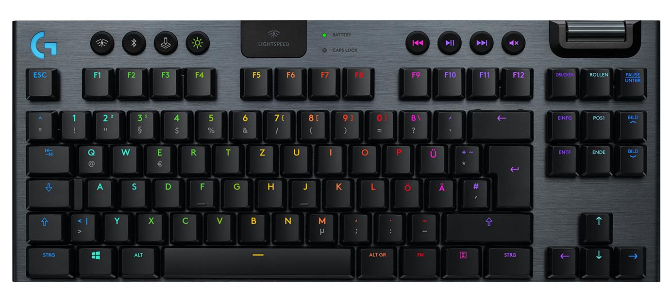 Logitech G G915 TKL – Gaming-Tastatur TKL – Mechanisch – Bluetooth & 2,4 GHz (USB-A Empfänger) – RGB