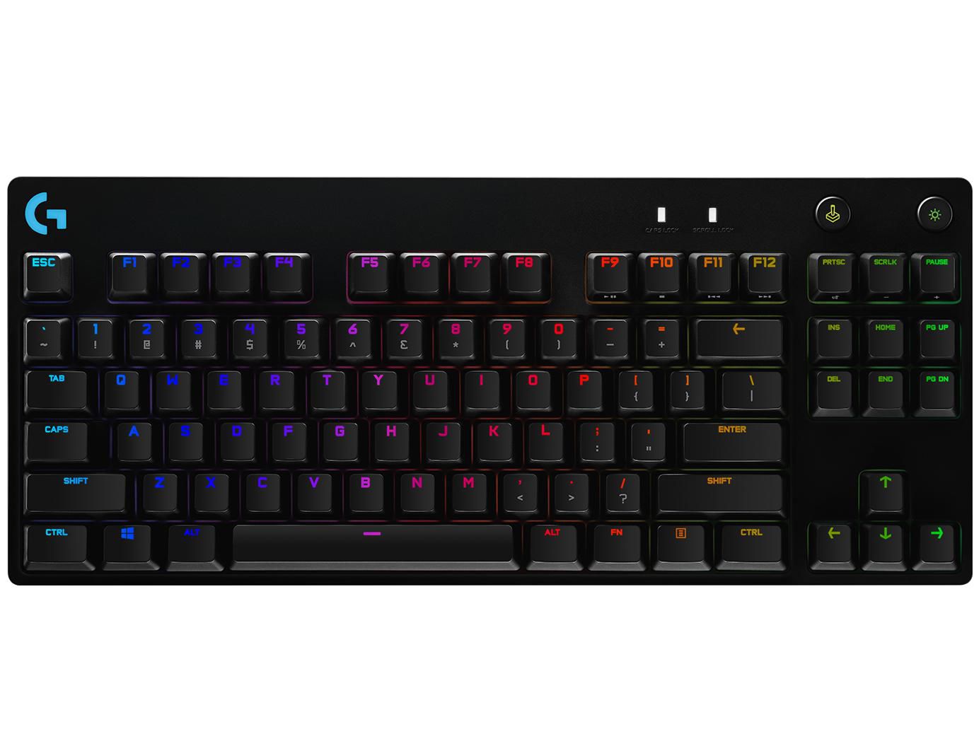 Logitech G G PRO Mechanical – Mechanische Gaming-Tastatur TKL (80–87 %) – Mechanisch (GX Blue) – RGB – QWERTY