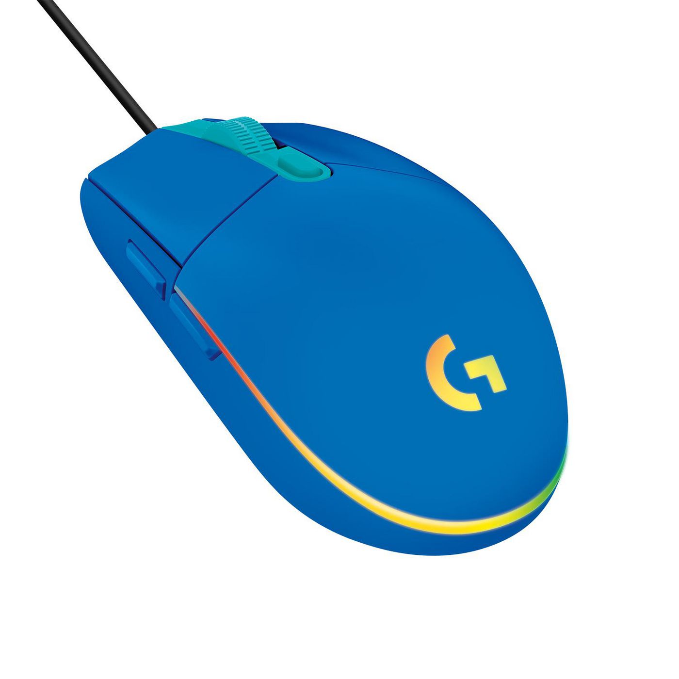 Logitech G G203 LIGHTSYNC – Gaming-Maus – Kabelgebunden (USB-A), 8000 DPI, RGB-Beleuchtung, Blau