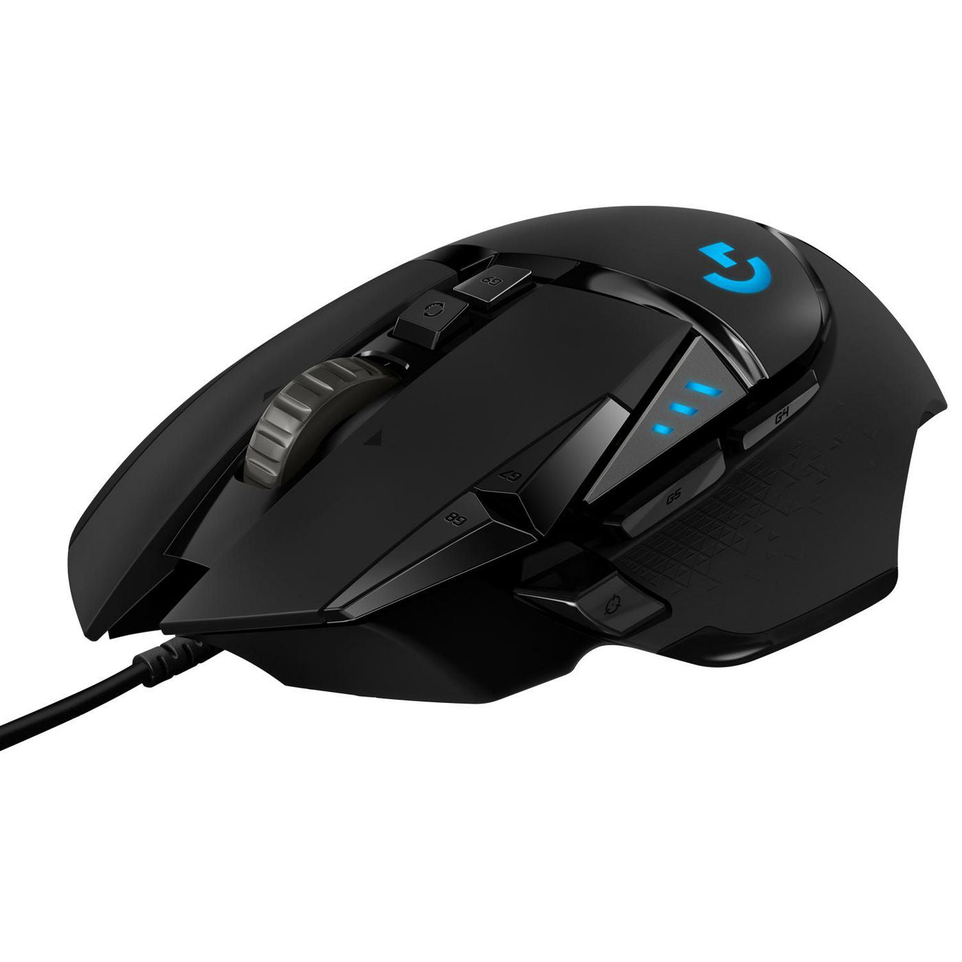 Logitech G G502 HERO – Gaming-Maus – Kabelgebunden (USB‑A), 25600 DPI, RGB-Beleuchtung, rechts, Schwarz