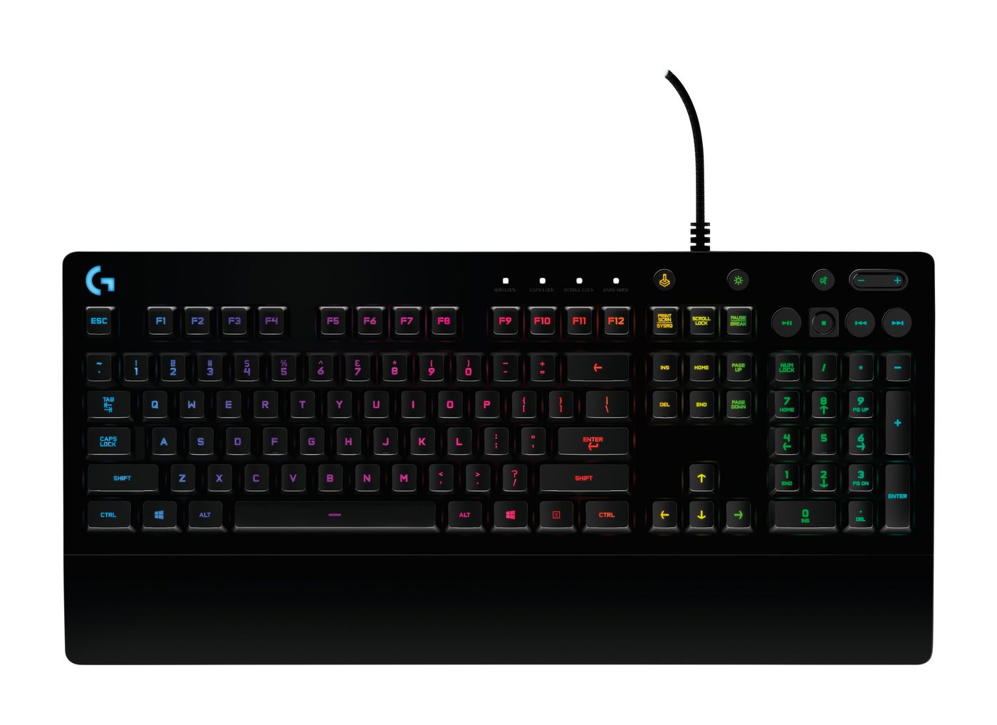 Logitech G G213 Prodigy – Gaming-Tastatur – kabelgebunden, USB-A – RGB – QWERTZ (DE) – Schwarz