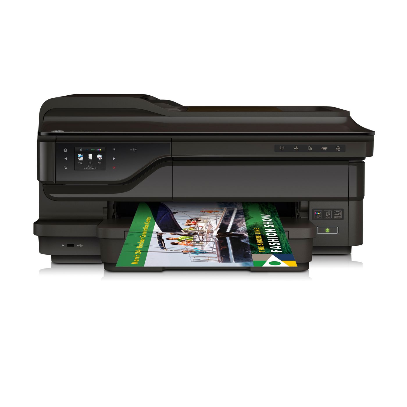 HP OfficeJet 7612 – Farbtintenstrahl-Multifunktionsdrucker, A3, 4-in-1, Duplex, ADF, WLAN/LAN, AirPrint