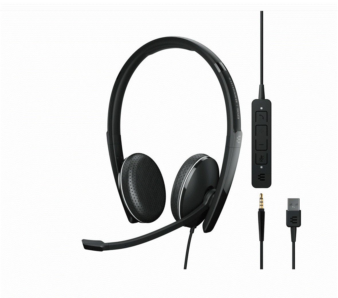 EPOS ADAPT 165 USB II – Duo Headset – USB‑A/3,5 mm Klinke