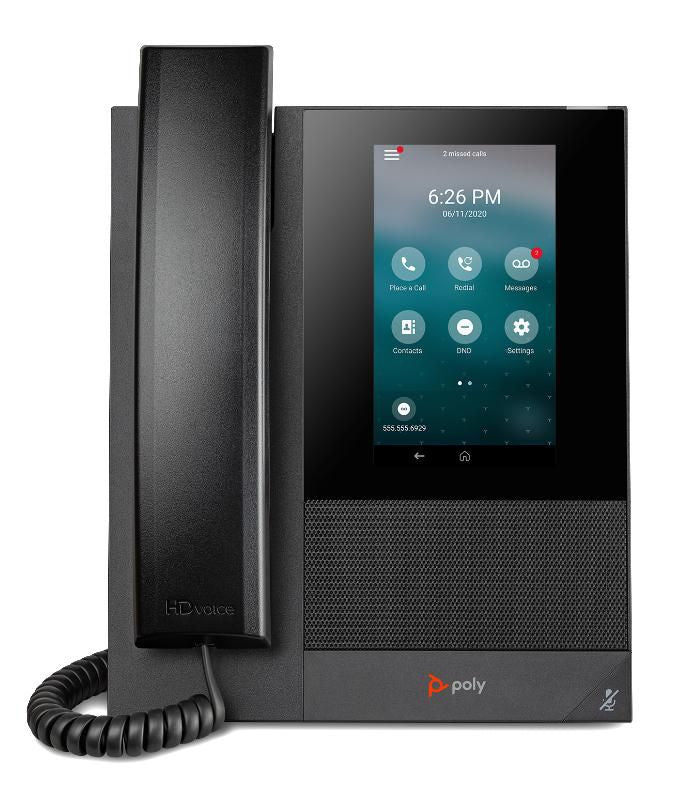 Poly CCX 400 – 5" Touchscreen, für Microsoft Teams, PoE