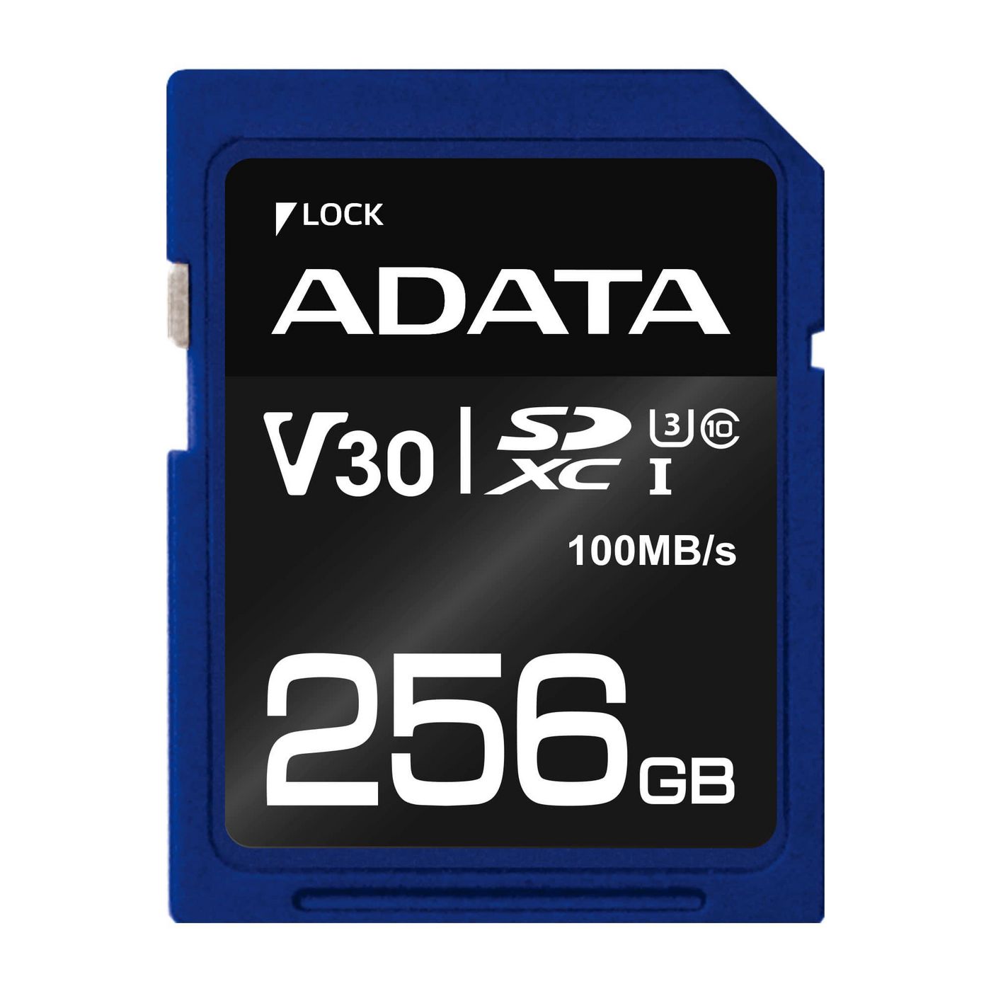 ADATA ASDX256GUI3V30S-R SDXC 256 GB – UHS-I, Klasse 10, U3, V30, 100/60 MB/s
