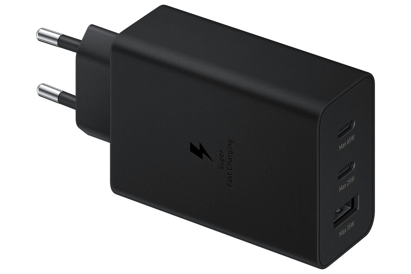 Samsung EP-T6530 USB-Desktop-Ladegerät 65 W – USB-C×2, USB-A×1 – Schwarz