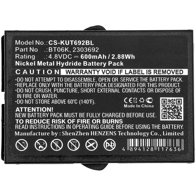 CoreParts Ersatzakku – Li-Ion, 600 mAh, 4,8 V – für 2303692, T70-1, T70-2 und andere