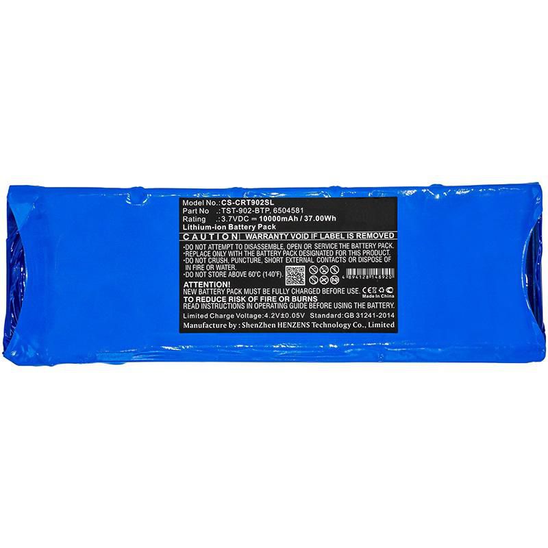 CoreParts Akku für Fernbedienung – für Crestron TST-902, 3,7 V 10000 mAh (37 Wh), blau