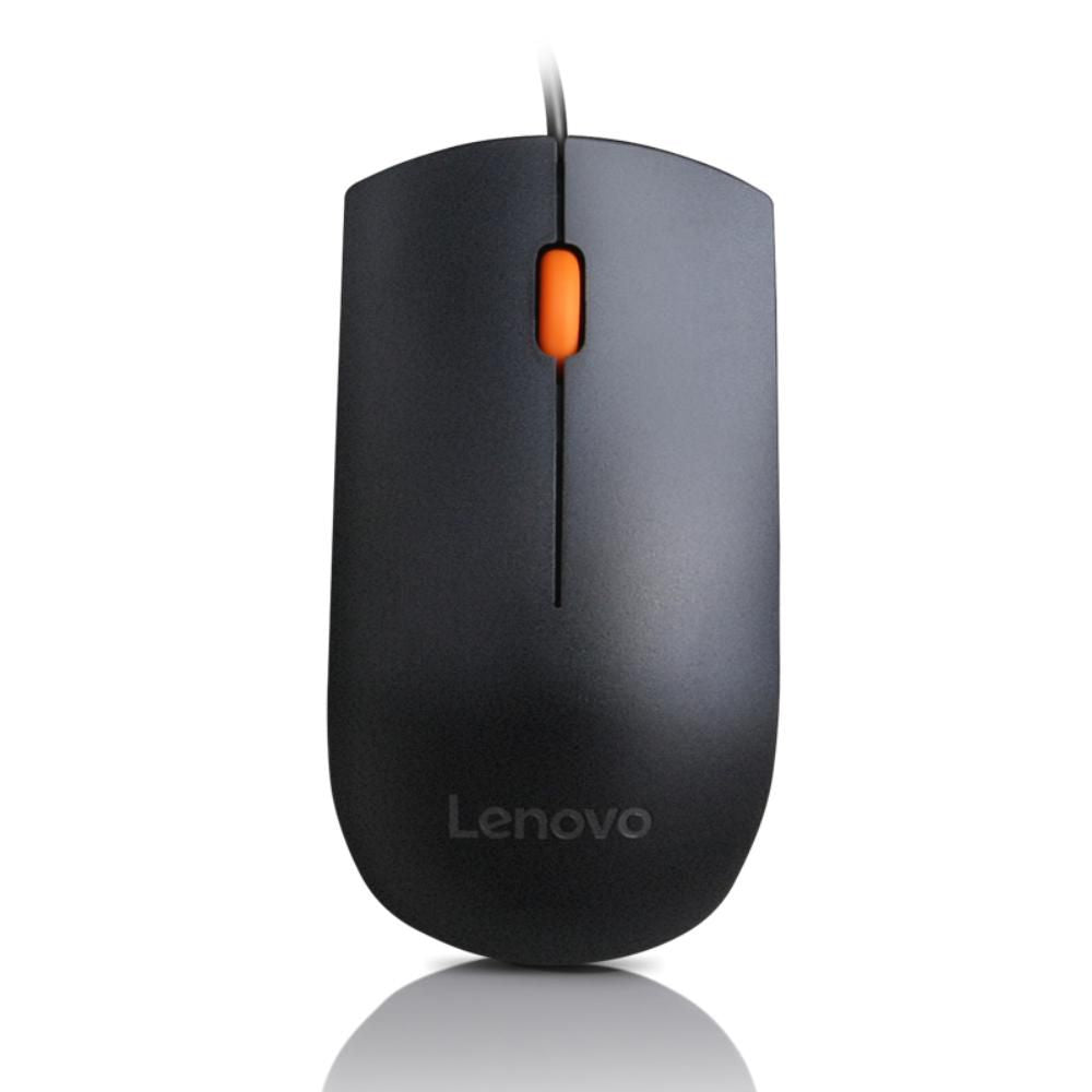 Lenovo Maus – Kabelgebunden (USB‑A), 1600 DPI, beidhändig, Schwarz