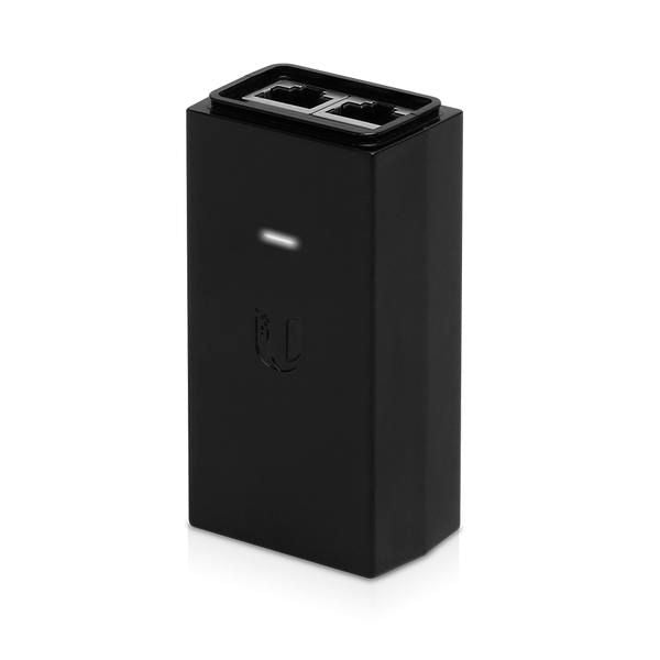Ubiquiti POE-24-12W PoE-Injektor 24 V/12 W – RJ-45×2 (1 In/1 Out) – Eingang 100–240 V, 50/60 Hz – Schwarz