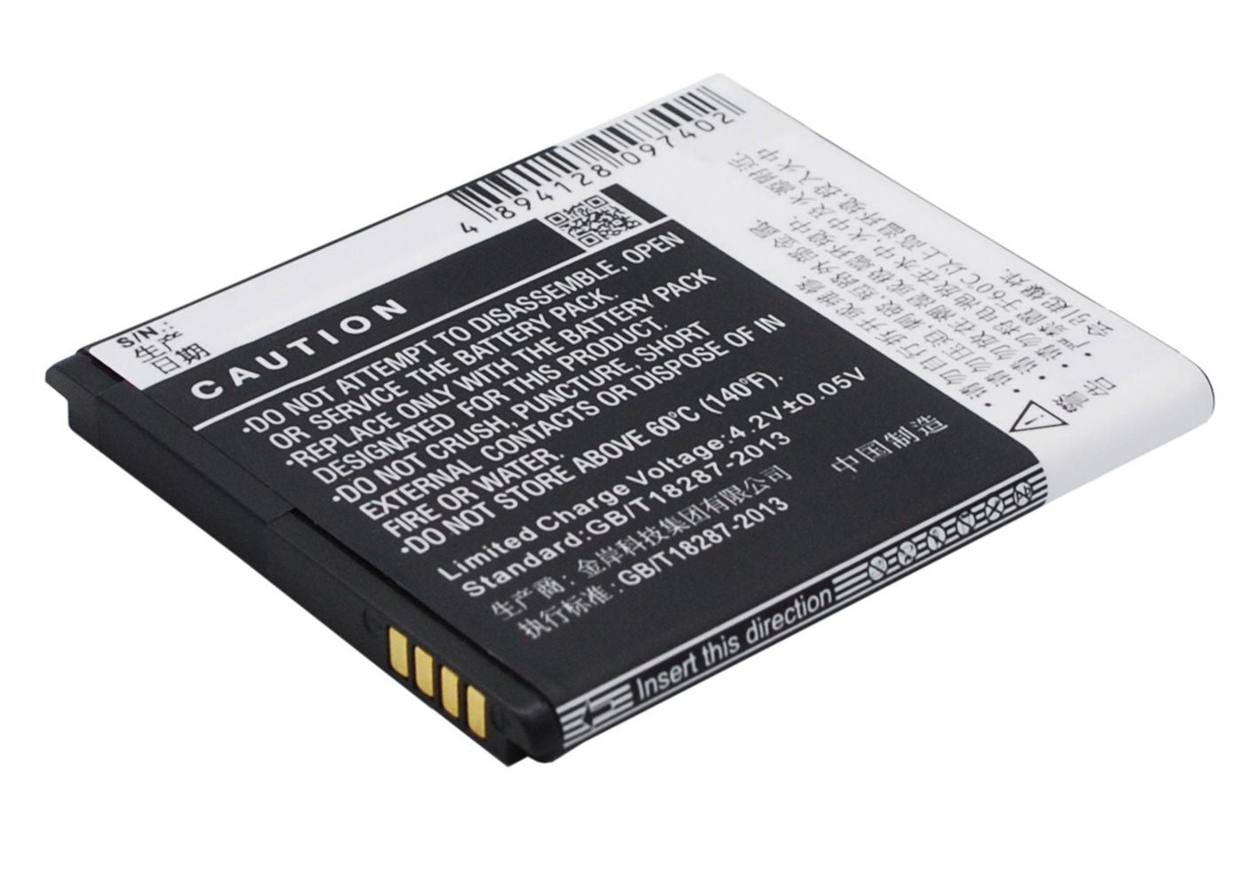 CoreParts Akku – für TCL TLi016A9 – 3,7 V, 1600 mAh – Schwarz