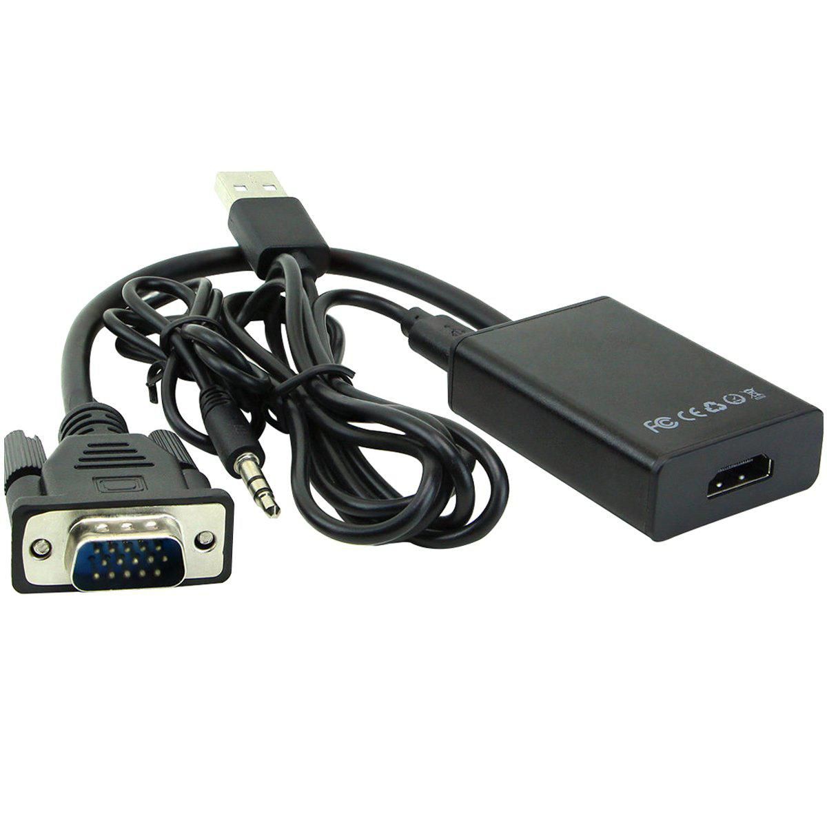 Microconnect VGA- und Audio- zu HDMI-Konverter – MONGGHDMI, 1080p (HDCP), USB-betrieben